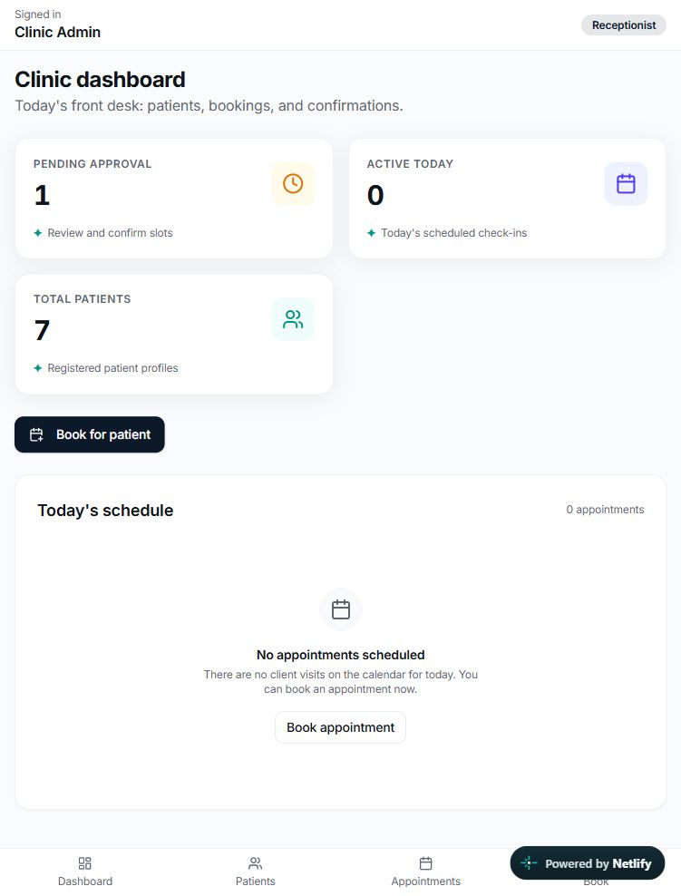 DentalHub clinic dashboard